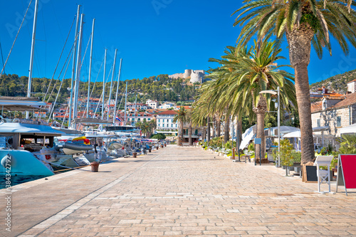 Hvar yachting waterfront harbor view