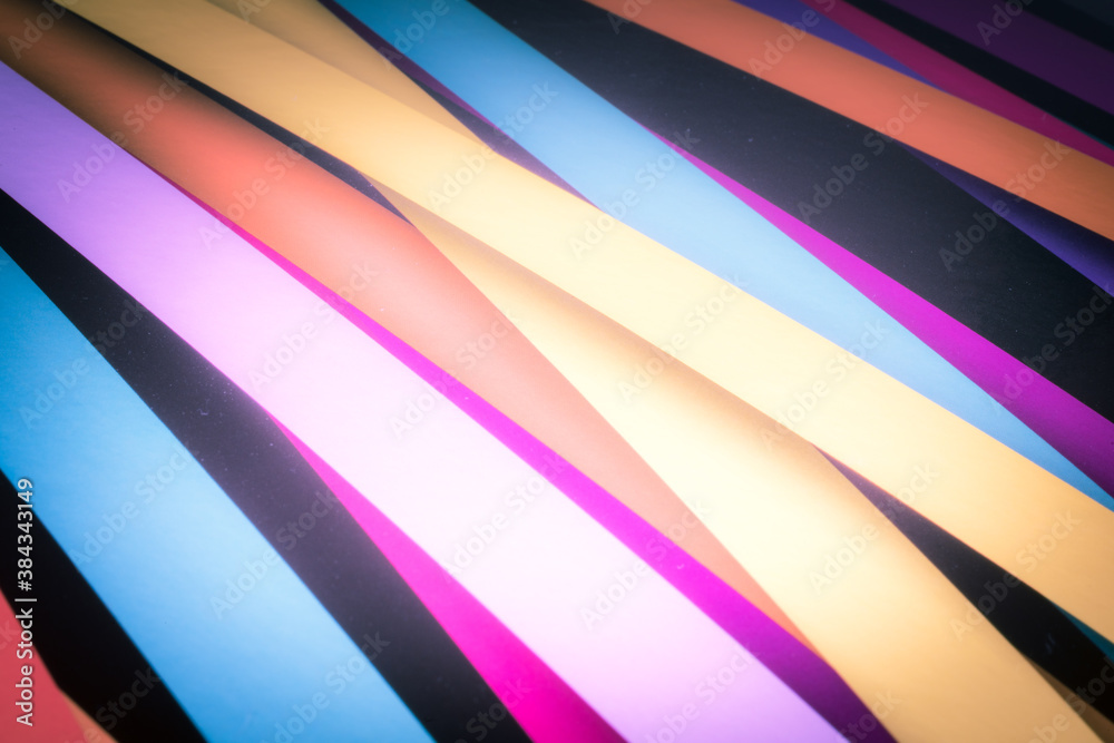Fototapeta premium Colorful striped abstract background, variable width stripes
