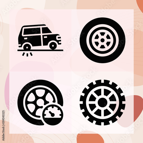 Simple set of run out related filled icons