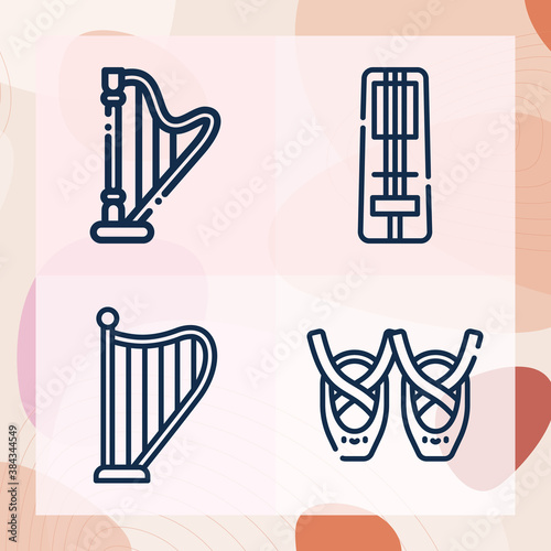 Simple set of classics related lineal icons