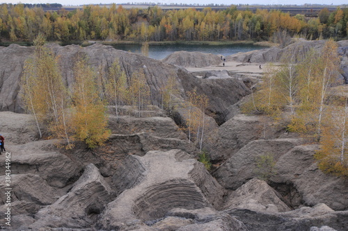 Nature park Romantsev mountains in Russia