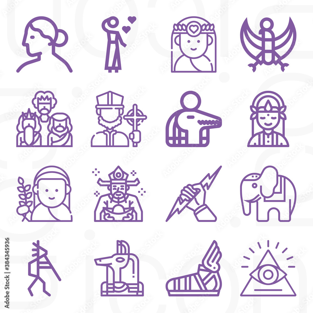 16 pack of immortal lineal web icons set 16 pack of immortal lineal web icons set