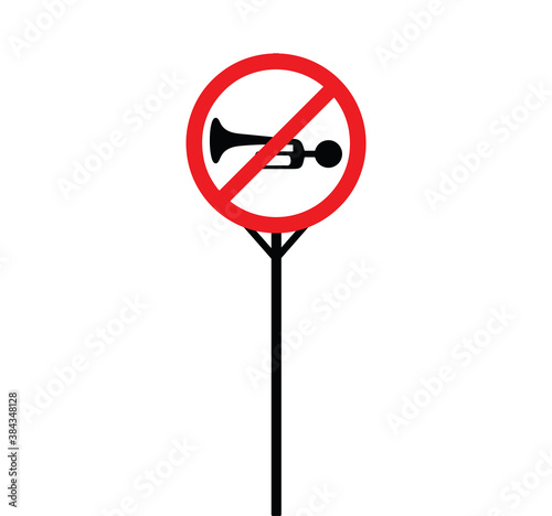 Don't honk SIGNAGES vector design illustration 