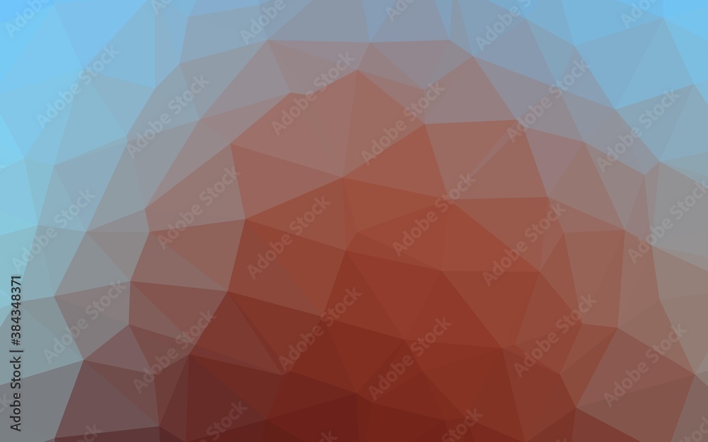 Obraz premium Light Blue, Red vector triangle mosaic template.