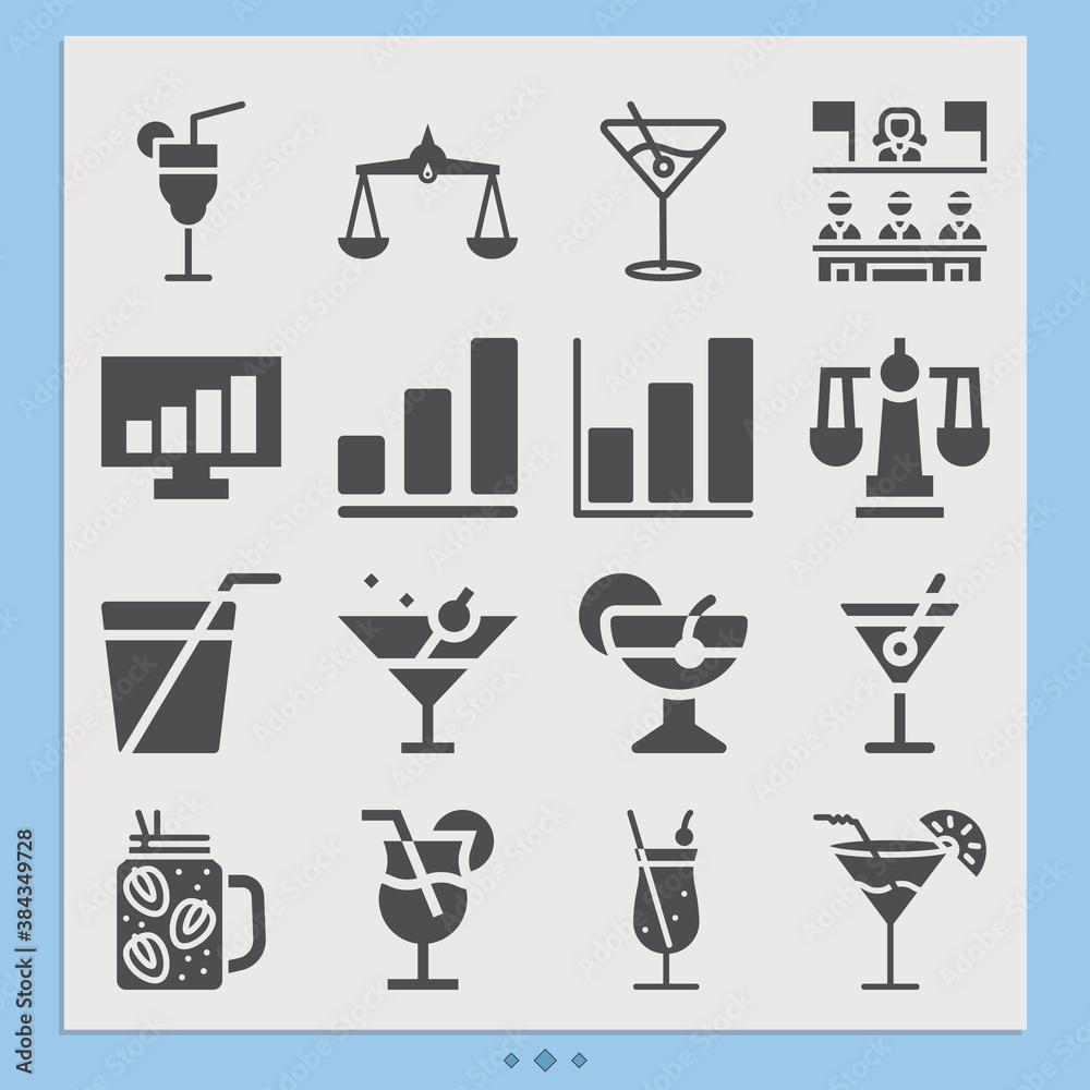 Simple set of lawyers related filled icons. Simple set of lawyers related filled icons.