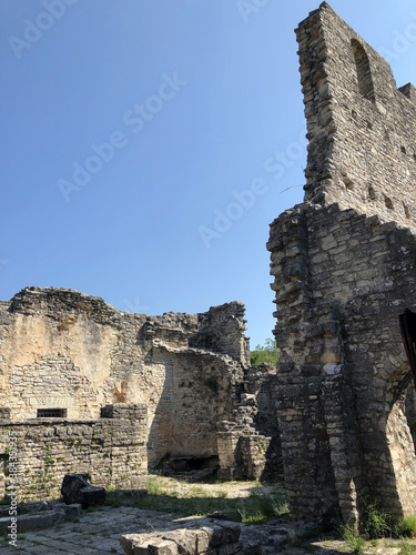 The ruins of the medieval town of Dvigrad (Duecastelli, Docastelli), Kanfanar - Istria, Croatia - Ruševine starog srednjovjekovnog grada Dvigrada ili stari grad Dvigrad (Moncastello, Castel Parentino) photo