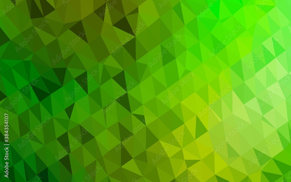 Obraz premium Light Green vector polygonal template.