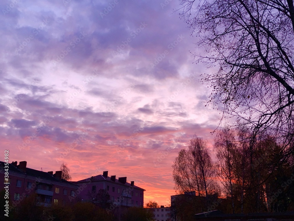 sunset in the city sunset in the city