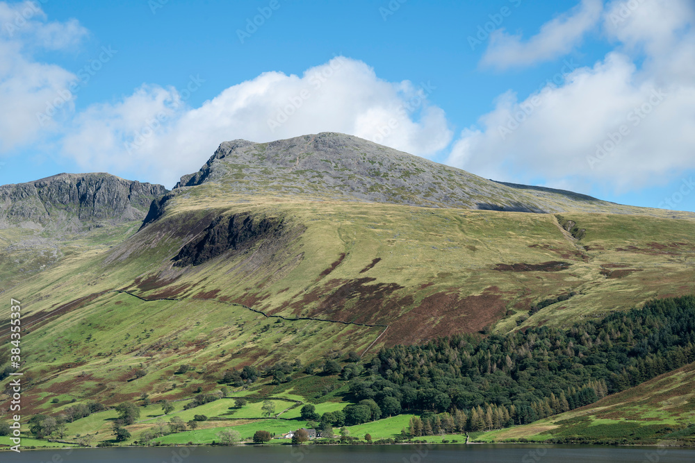 Stunning late Summer landscape of England's highest mountain, Scafell Pike in the stunning Lake District