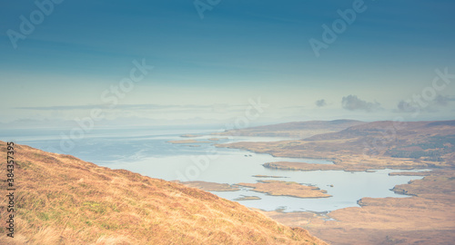 Isle of Skye landscape - Loch Bracadale, Cuillin Mountains, Atlantic Ocean © lukasz_kochanek