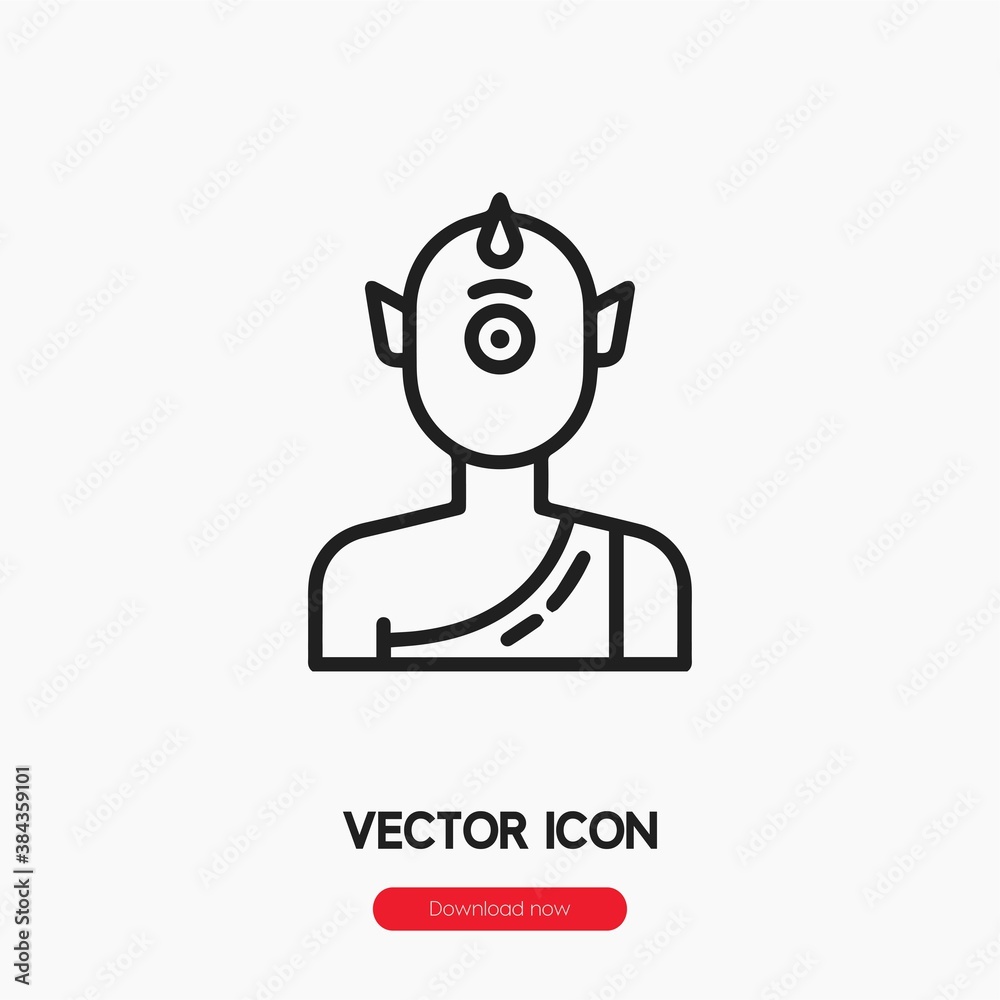 cyclops icon vector sign symbol