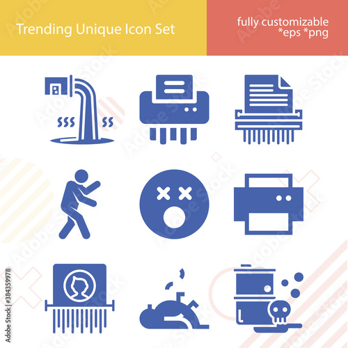 Simple set of barren related filled icons.