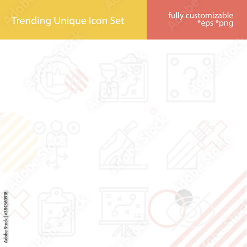 Simple set of closure related lineal icons.