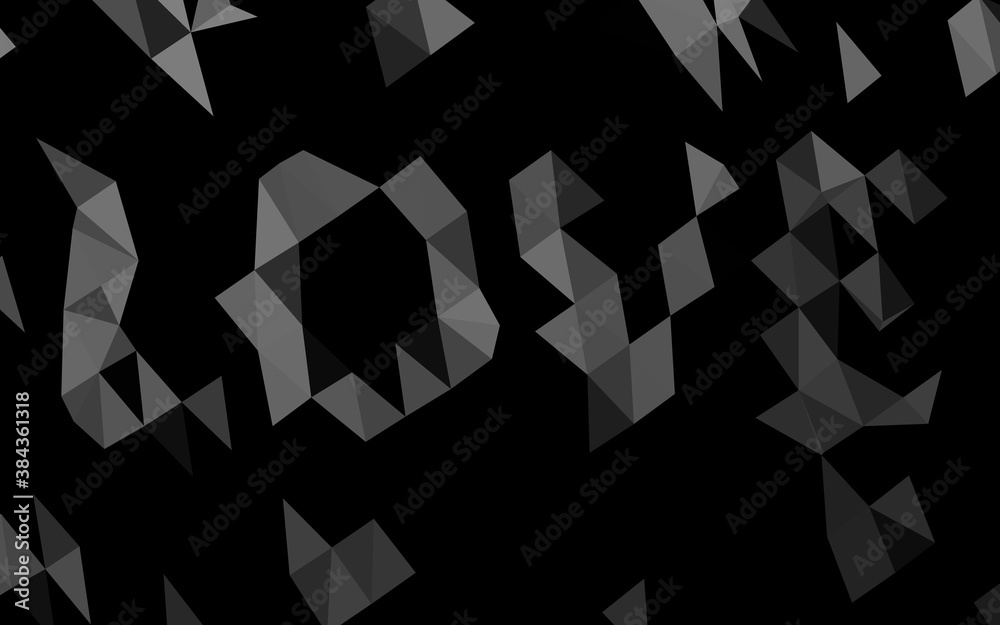 Dark Silver, Gray vector abstract polygonal texture. Dark Silver, Gray vector abstract polygonal texture.