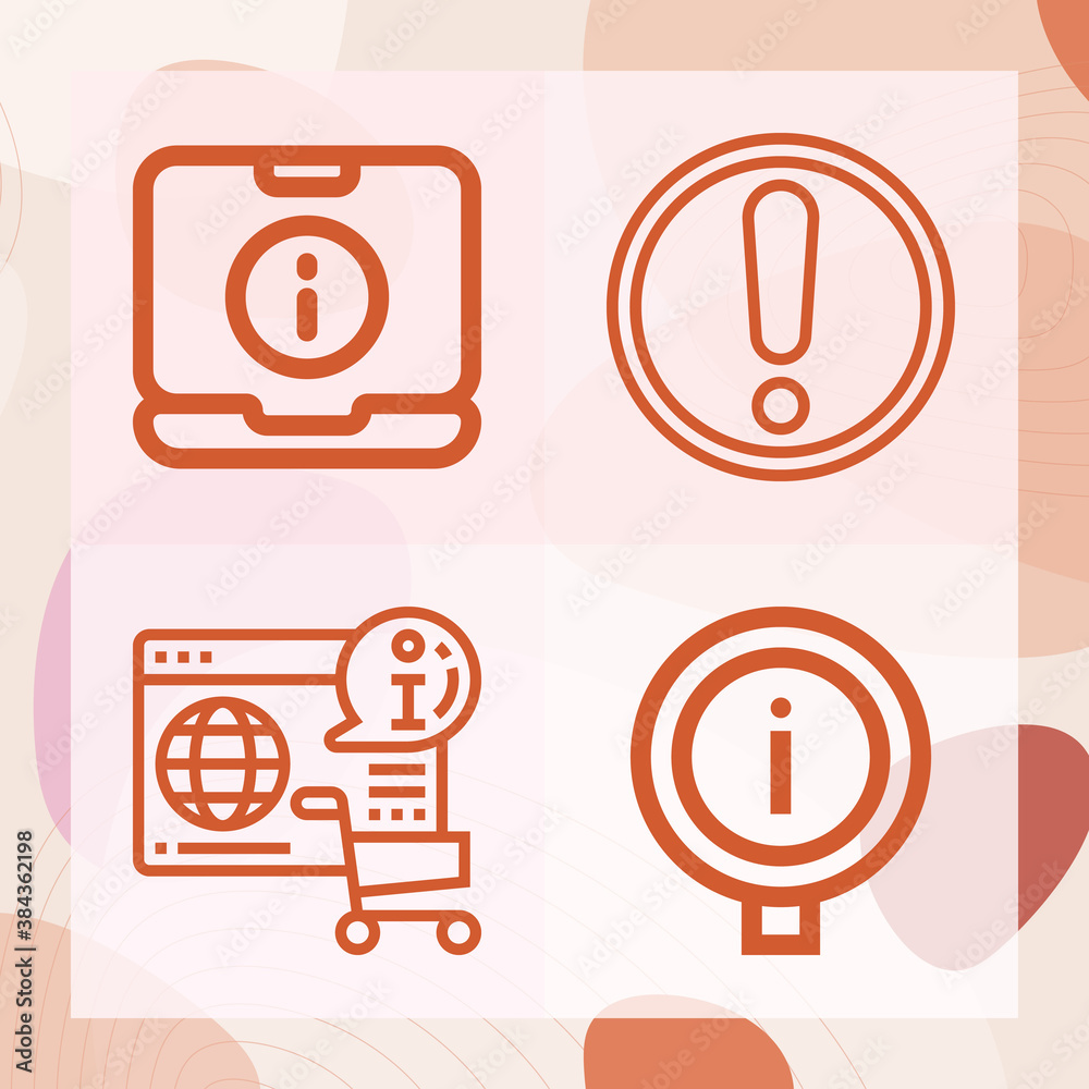 Simple set of gathered related lineal icons Simple set of gathered related lineal icons