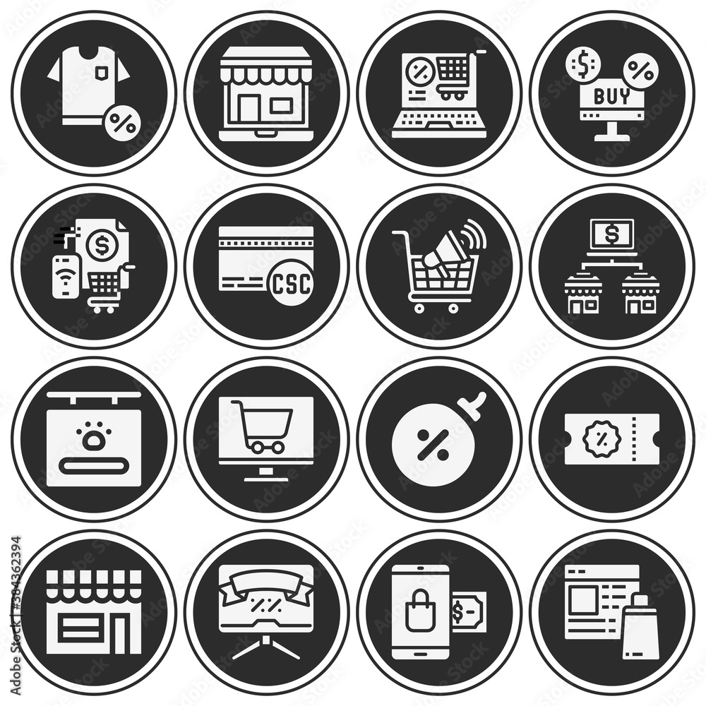 16 pack of cold meat filled web icons set 16 pack of cold meat filled web icons set
