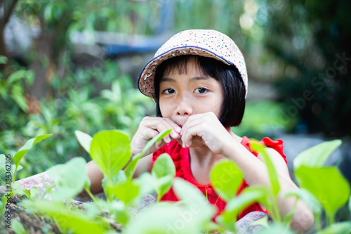 Smiling beautiful girl portrait stock photo