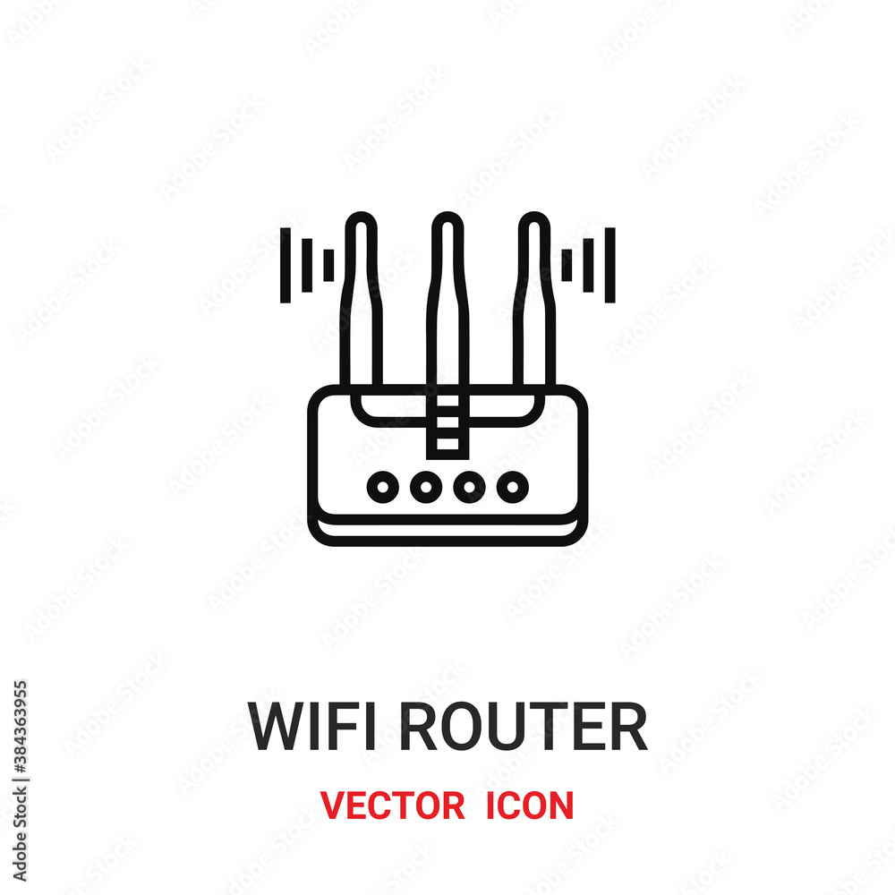 wifi router icon vector symbol. wifi router symbol icon vector for your design. Modern outline icon for your website and mobile app design. wifi router icon vector symbol. wifi router symbol icon vector for your design. Modern outline icon for your website and mobile app design.