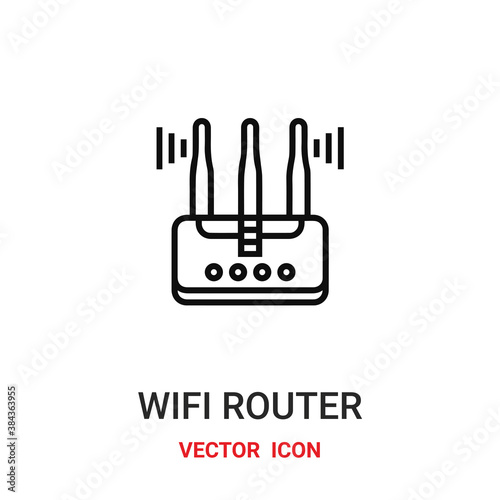 Free Download wifi router icon vector symbol. wifi router symbol icon vector for your design. Modern outline icon for your website and mobile app design. - GFXLoad