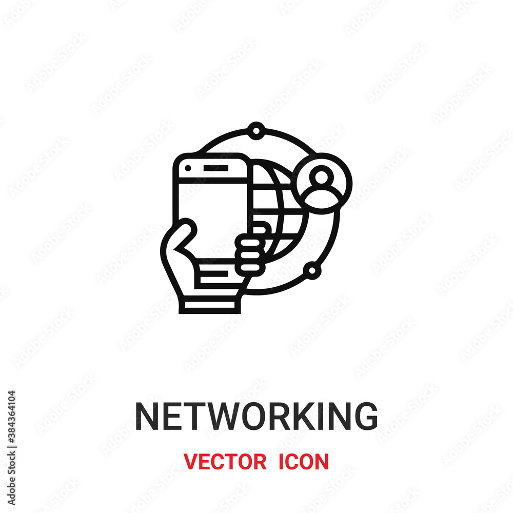 Network vector icon. Modern, simple flat vector illustration for website or mobile app.Connection symbol, logo illustration. Pixel perfect vector graphics	