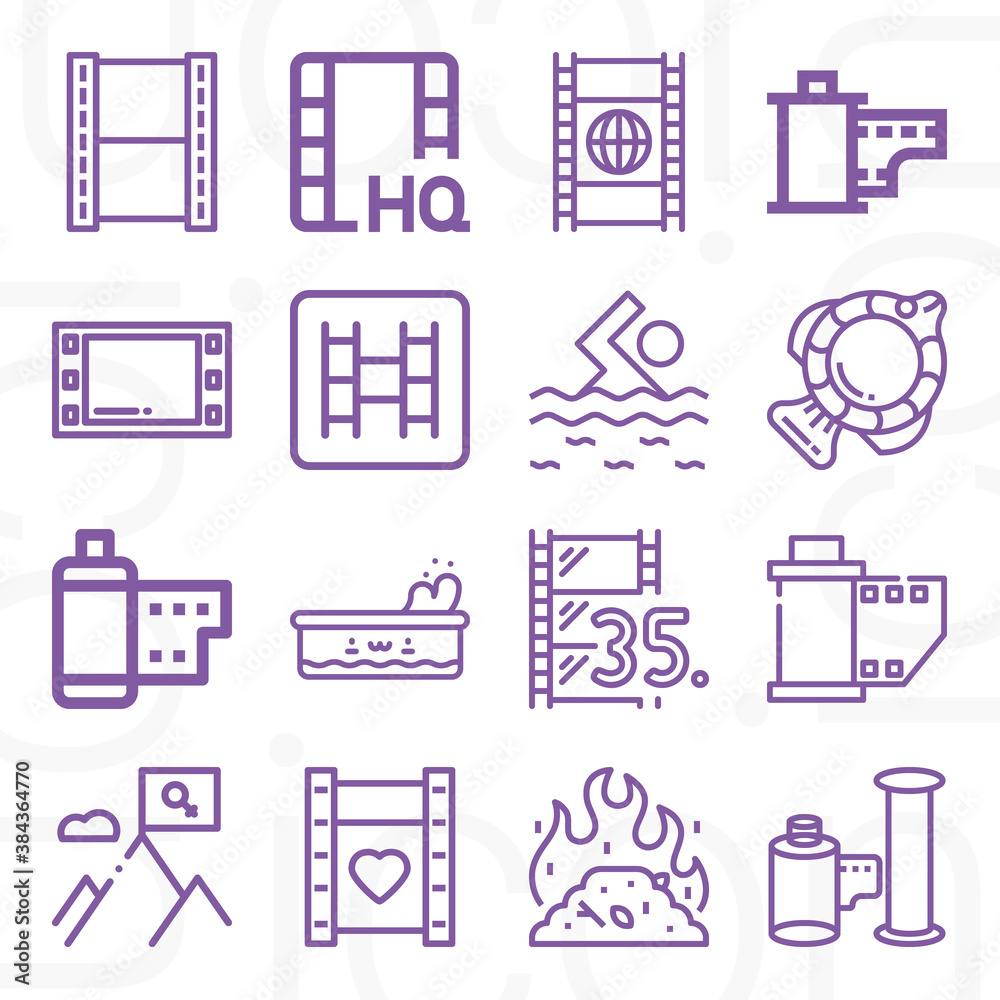 16 pack of defeat lineal web icons set 16 pack of defeat lineal web icons set