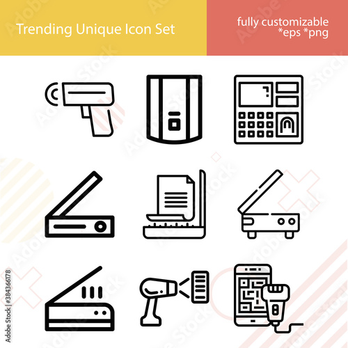Simple set of severity related lineal icons.