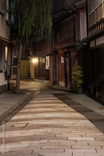 street at night in Kanazawa Ishikawa
