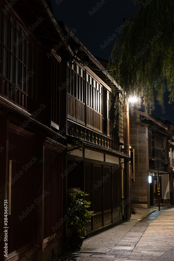 street at night in Kanazawa Ishikawa street at night in Kanazawa Ishikawa