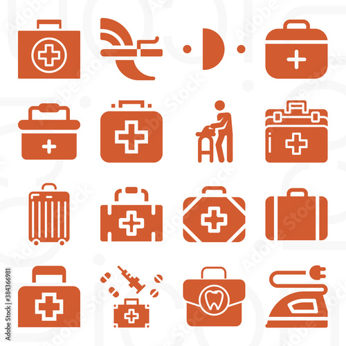 16 pack of maiden  filled web icons set