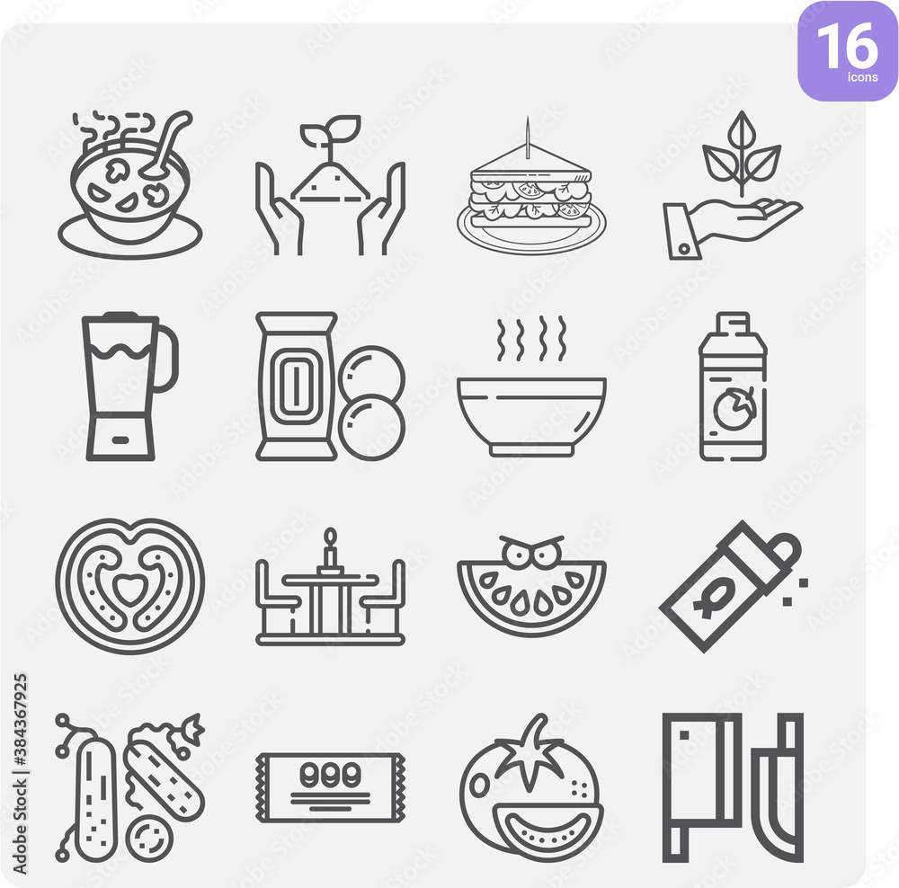 Simple set of onion related lineal icons. Simple set of onion related lineal icons.