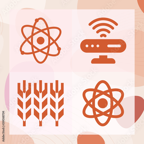 Simple set of particle related filled icons
