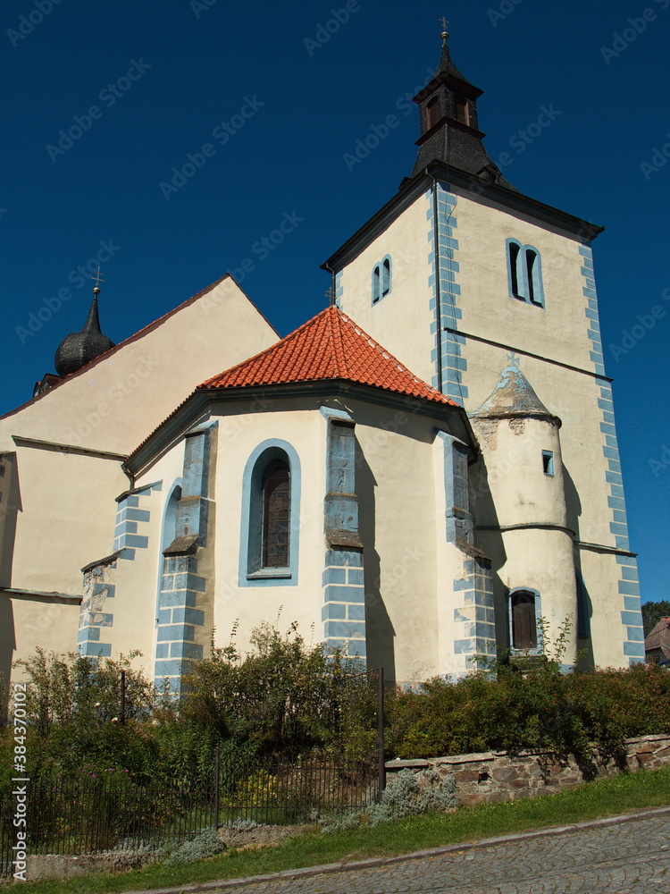 Church of the Nativity of the Virgin Mary in the village Velhartice in Plzeň Region,Czech republic,Europe
