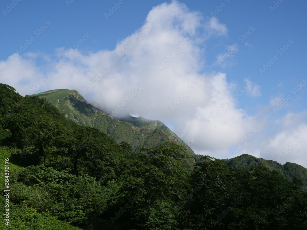 谷川岳の天神尾根の登山道 谷川岳の天神尾根の登山道