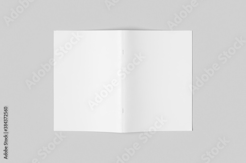 A4 portrait magazine, catalog mockup, saddle stitch.