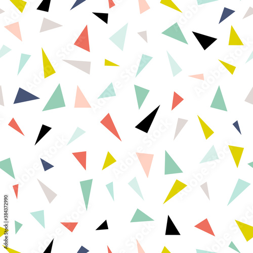 Seamless geometric pattern. Abstract texture for fabric, textile, apparel. Vector illustration