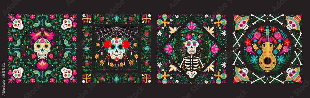 Dia de Los Muertos, Day of the Dead or Mexico Halloween