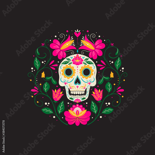 Dia de Los Muertos, Day of the Dead or Mexico Halloween