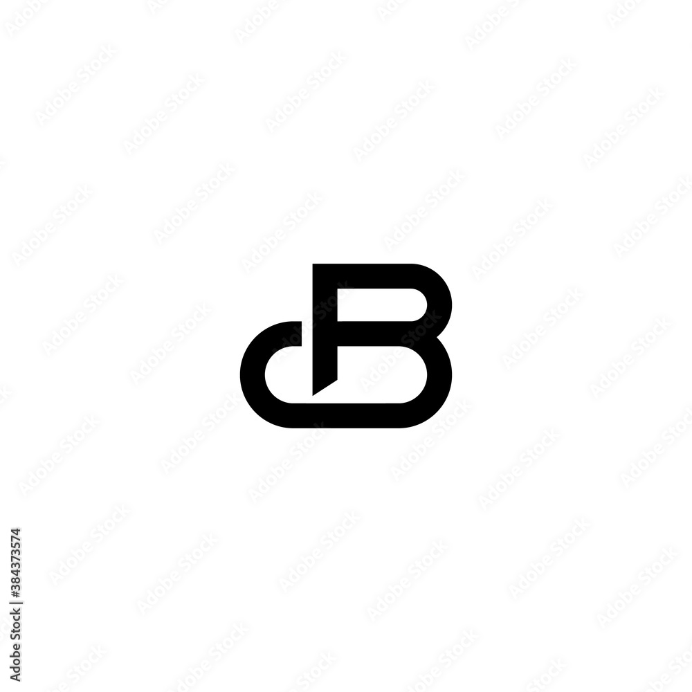 monogram initials a combination of the letters G and B logo monogram initials a combination of the letters G and B logo