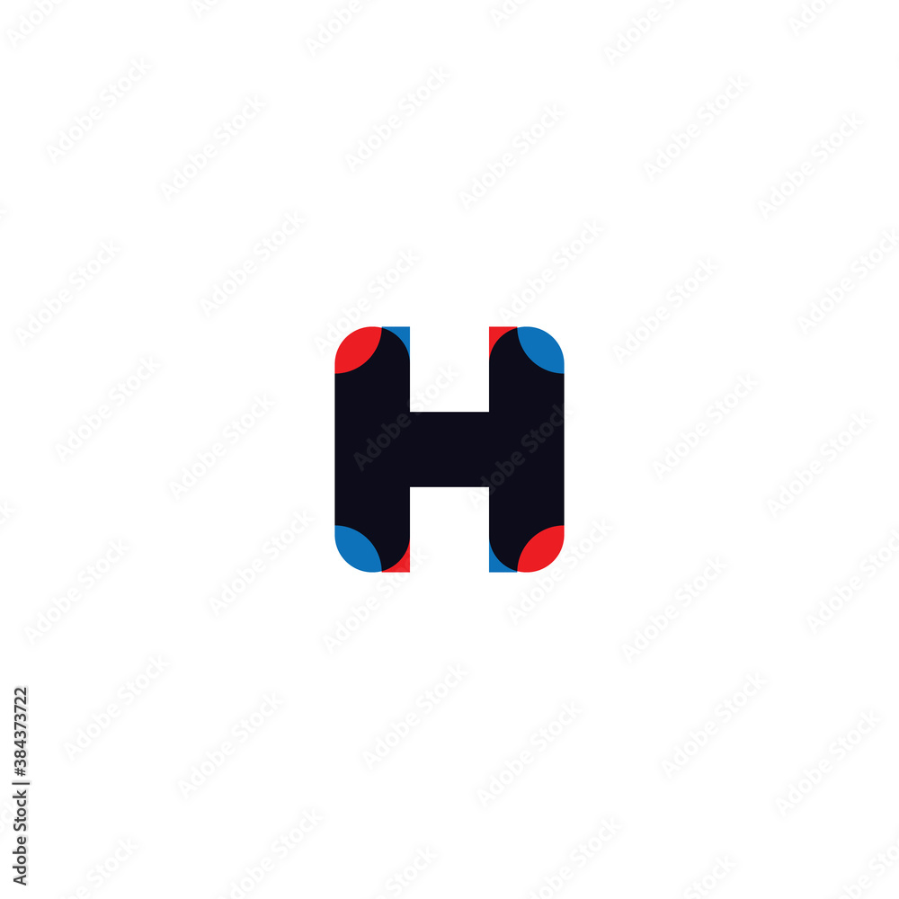 Obraz premium initials letter H modern logo