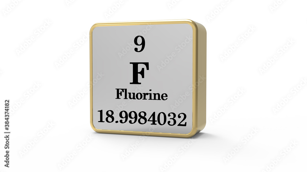 3d Fluorine Element Sign. Stock image 3d Fluorine Element Sign. Stock image