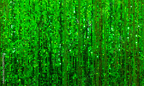 Green shiny curtain Background