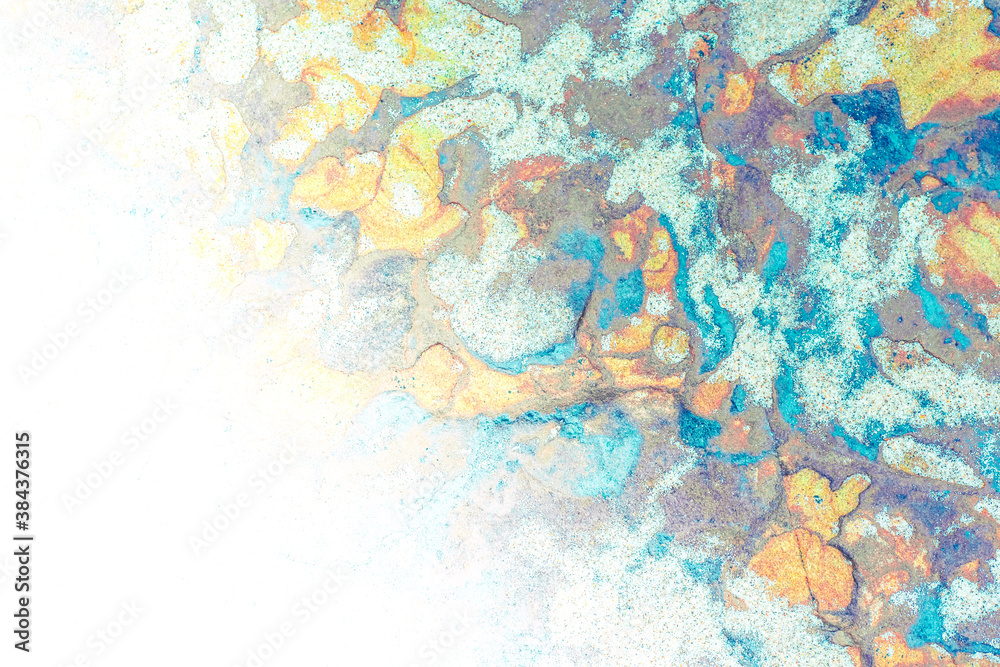 Sedimentary rocks - colourful rock layers formed through cementation and deposition - abstract graphic design backgrounds, patterns, textures