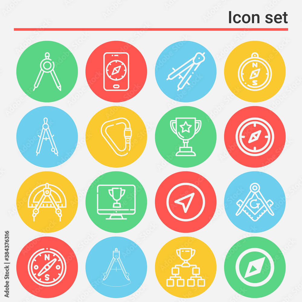 16 pack of attain lineal web icons set 16 pack of attain lineal web icons set