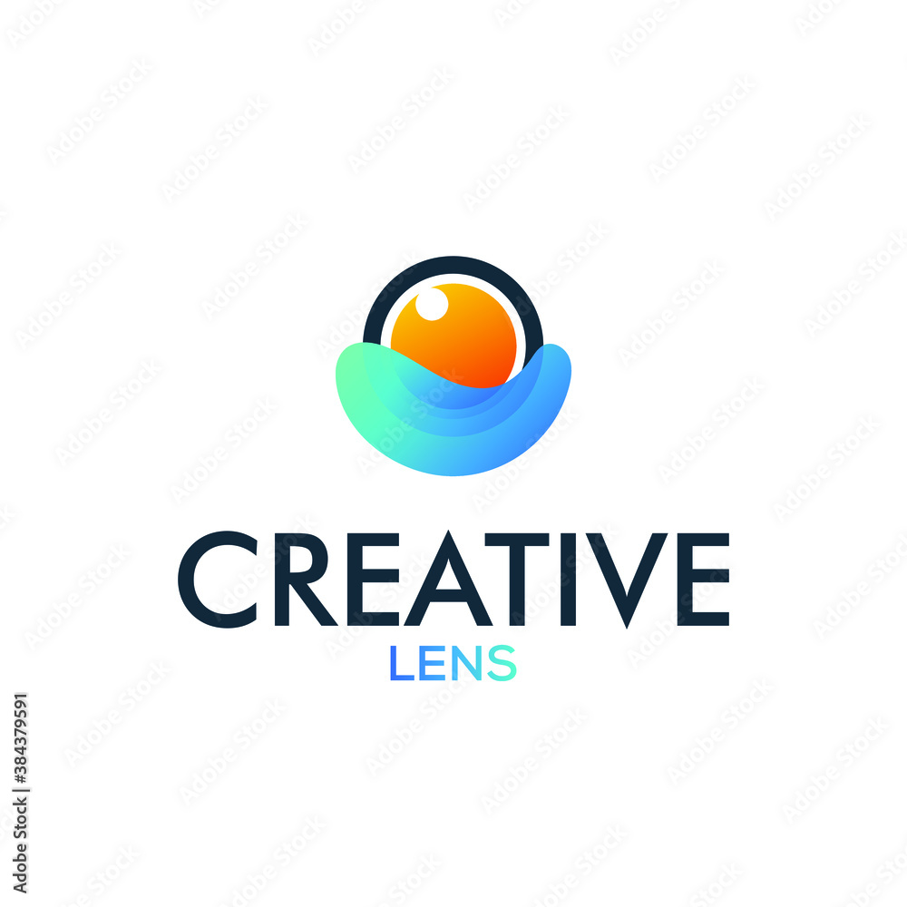 Creative circle logo, lens logo design, energy sphere logo design, circle power design concept Creative circle logo, lens logo design, energy sphere logo design, circle power design concept
