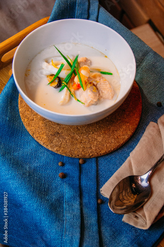 soup with fish