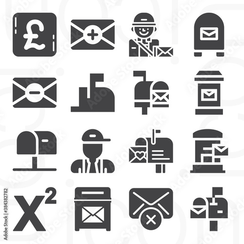 16 pack of colonies  filled web icons set