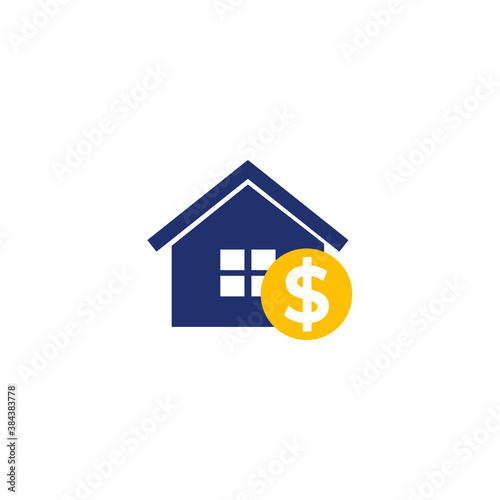 house payments, mortgage icon on white
