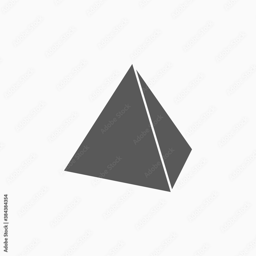 pyramid icon, pyramid shape vector illustration pyramid icon, pyramid shape vector illustration