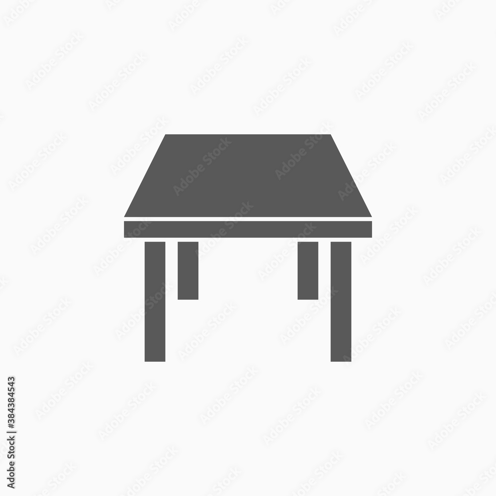 table icon, dinner table vector illustration table icon, dinner table vector illustration