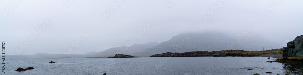 Panorama Beautiful landscape of Iceland, Summertime Panorama Beautiful landscape of Iceland, Summertime